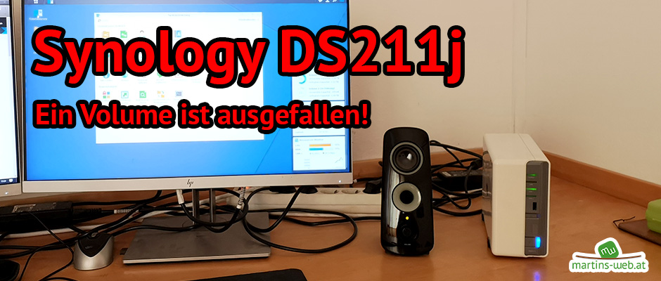 Synology DS211j - Ein Volume ist ausgefallen