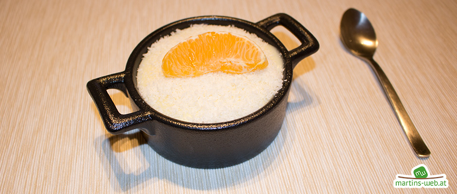 Orangen-Kokos-Pudding