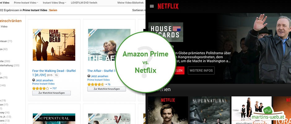 Amazon Prime vs. Netflix Amazon Prime vs. Netflix