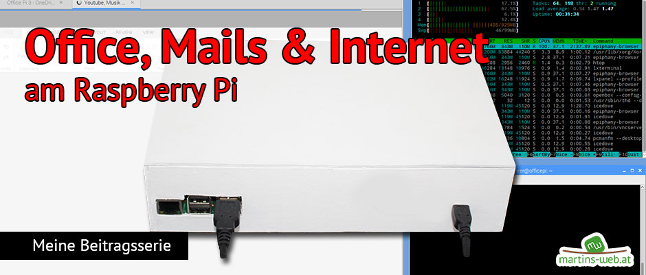 Office-Pi Office, Mails und Internet