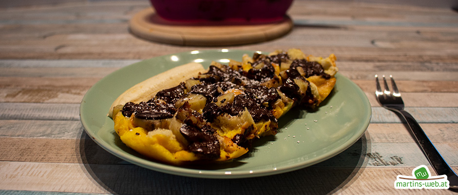 Schoko-Bananen-Omlett Schoko-Bananen-Omlett