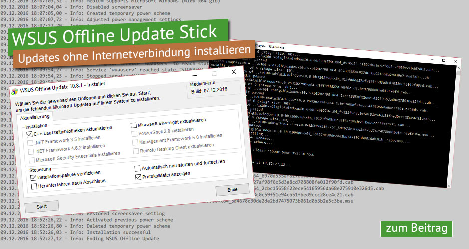 WSUS Offline Update Stick