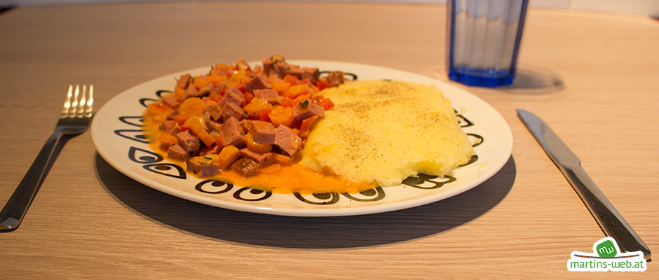 Scharfer Leberkäse-Eintopf Scharfer Leberkäse-Eintopf