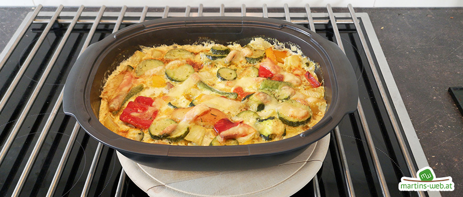 Grillgemüse-Gratin mit Fleisch Grillgemüse-Gratin mit Fleisch