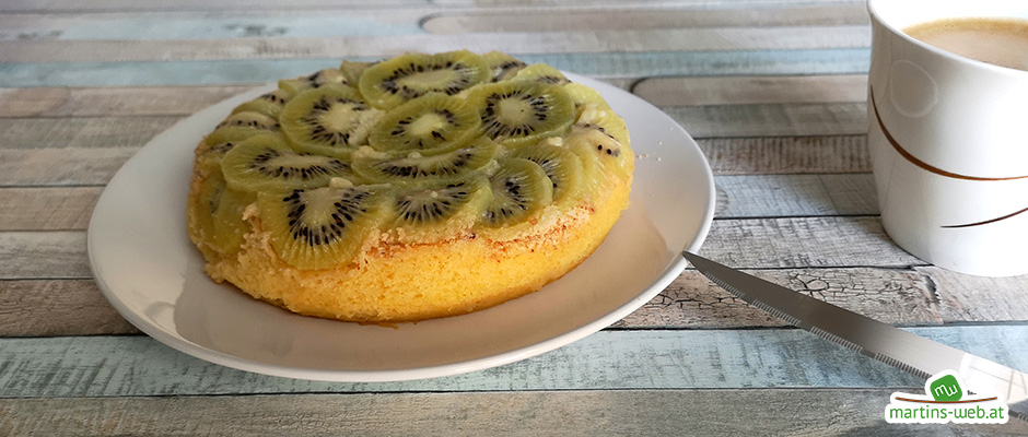 Kiwi-Kuchen aus dem Micro-Chef