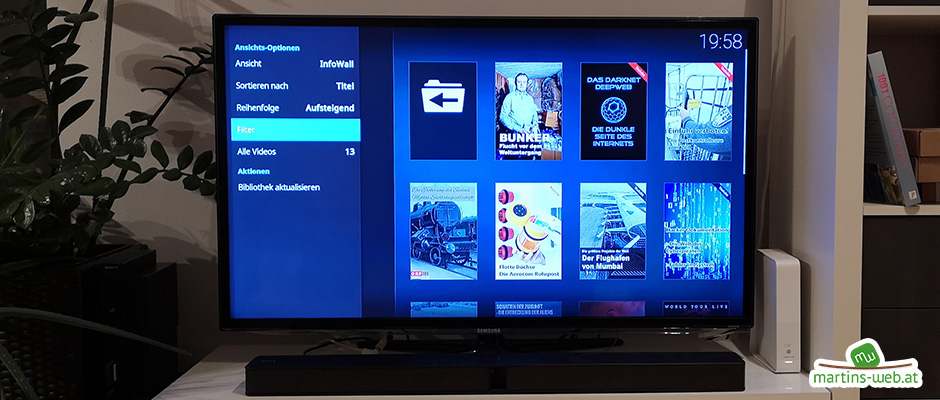 Kodi Inhalte filtern