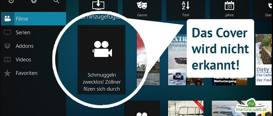 KODI: Cover wird nicht angezeigt KODI: Cover wird nicht angezeigt