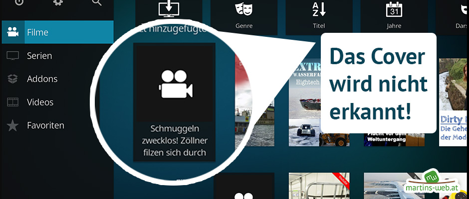 KODI: Cover wird nicht angezeigt