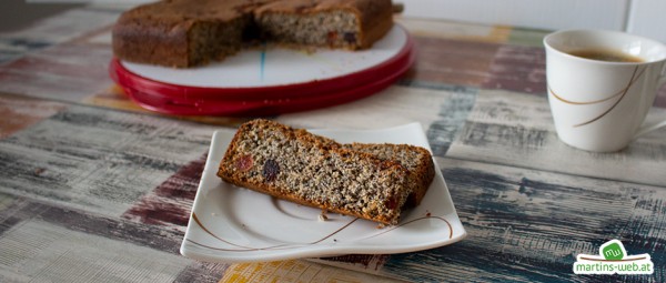 Mohnkuchen mit kandierten Kirschen - martins-web.at Mohnkuchen mit kandierten Kirschen - martins-web.at