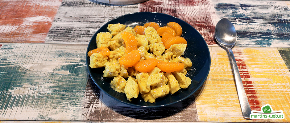 Einfacher Kaiserschmarren mit Mandarinen Einfacher Kaiserschmarren mit Mandarinen