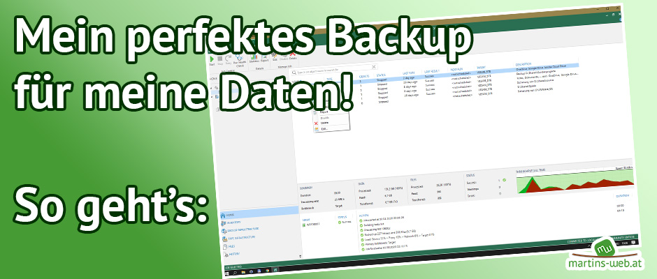 Mein perfektes Backup für meine Blogdaten Mein perfektes Backup für meine Blogdaten