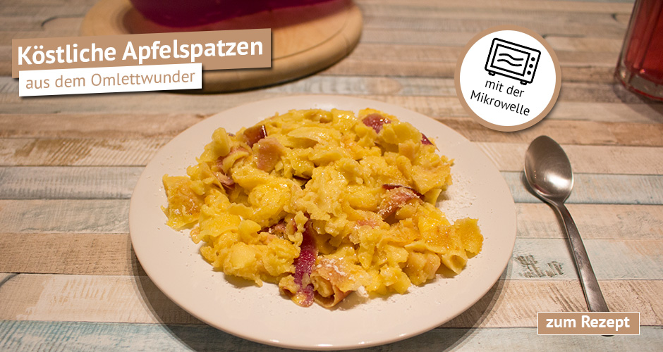 Apfelspatzen aus dem Omlettwunder