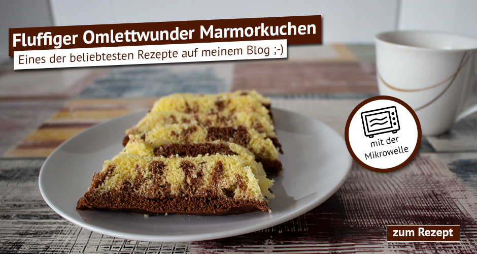 Fluffiger Omlettwunder Marmorkuchen