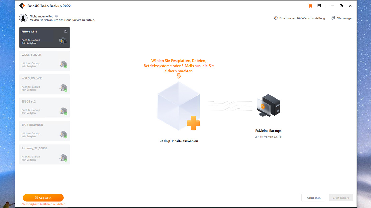 PiHole Backup anlegen