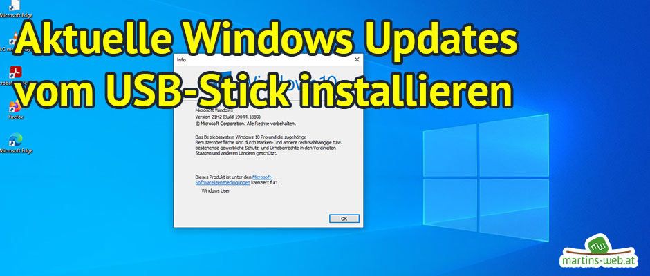 Windows Updates vom USB-Stick installieren