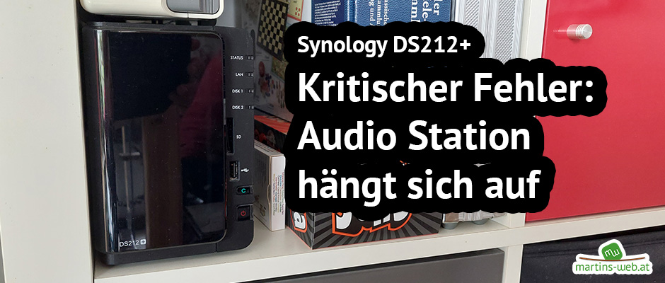 Synology Audio Station hängt sich auf