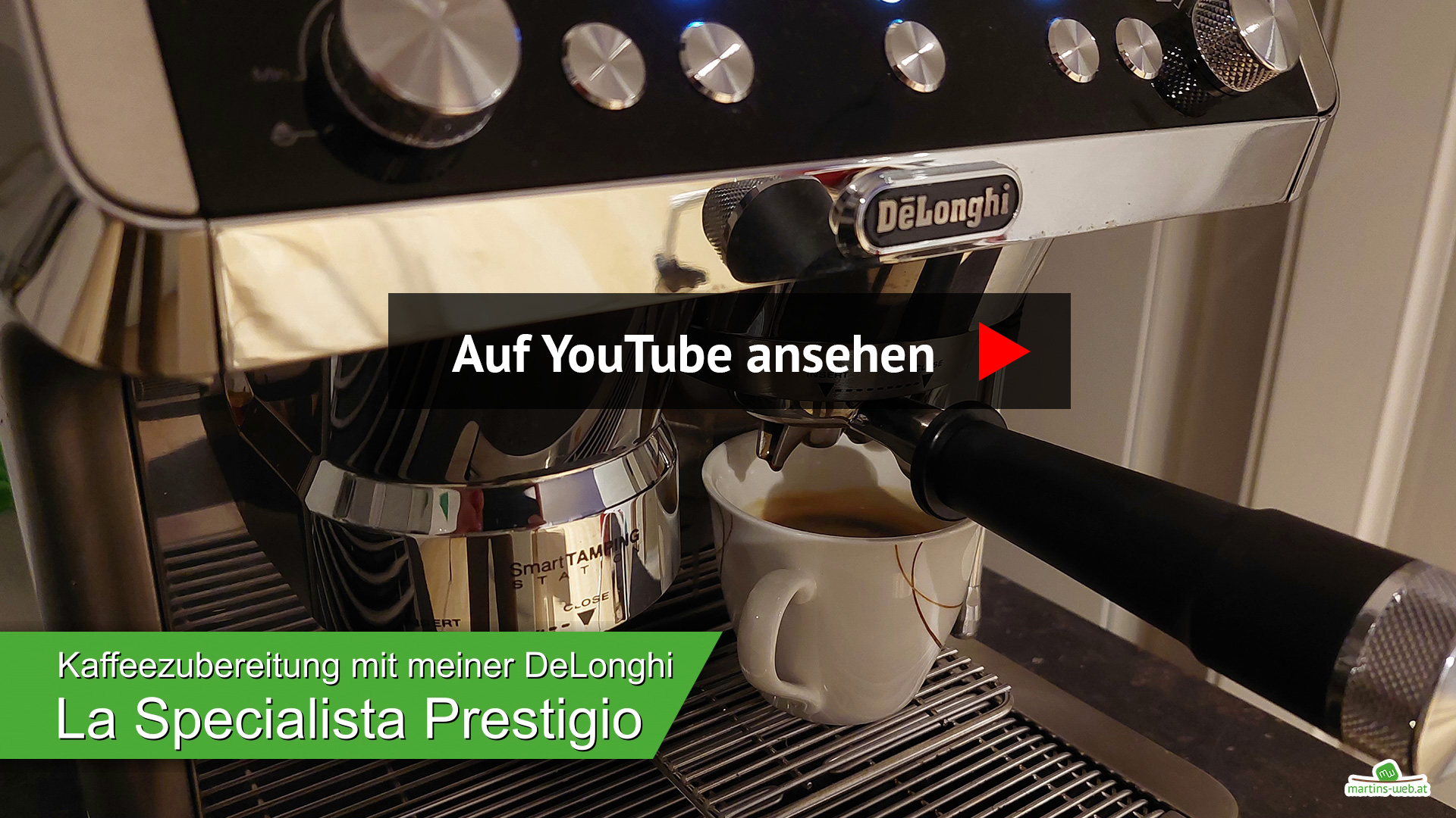 Kaffeezubereitung mit der De Longhi La Specialista Prestigio