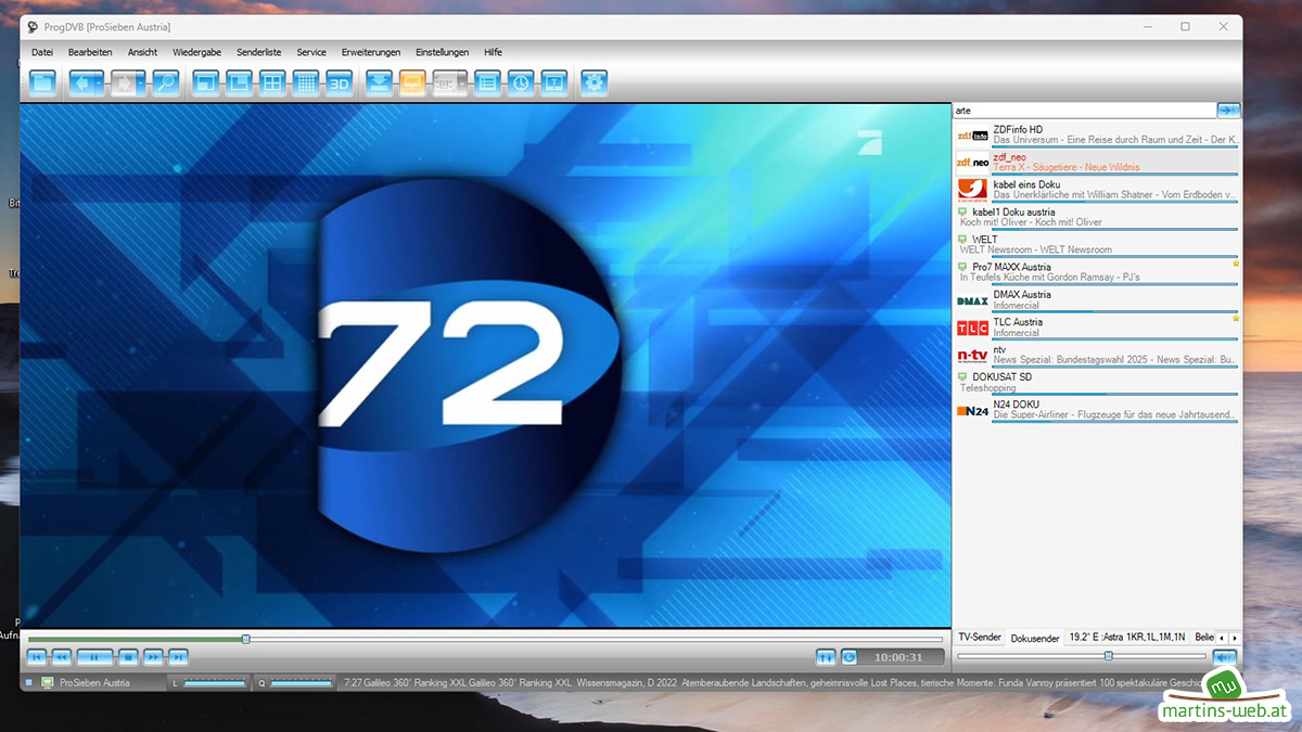 ProgDVB mit der PCTV 460e unter Windows 11 24H2 ProgDVB mit der PCTV 460e unter Windows 11 24H2