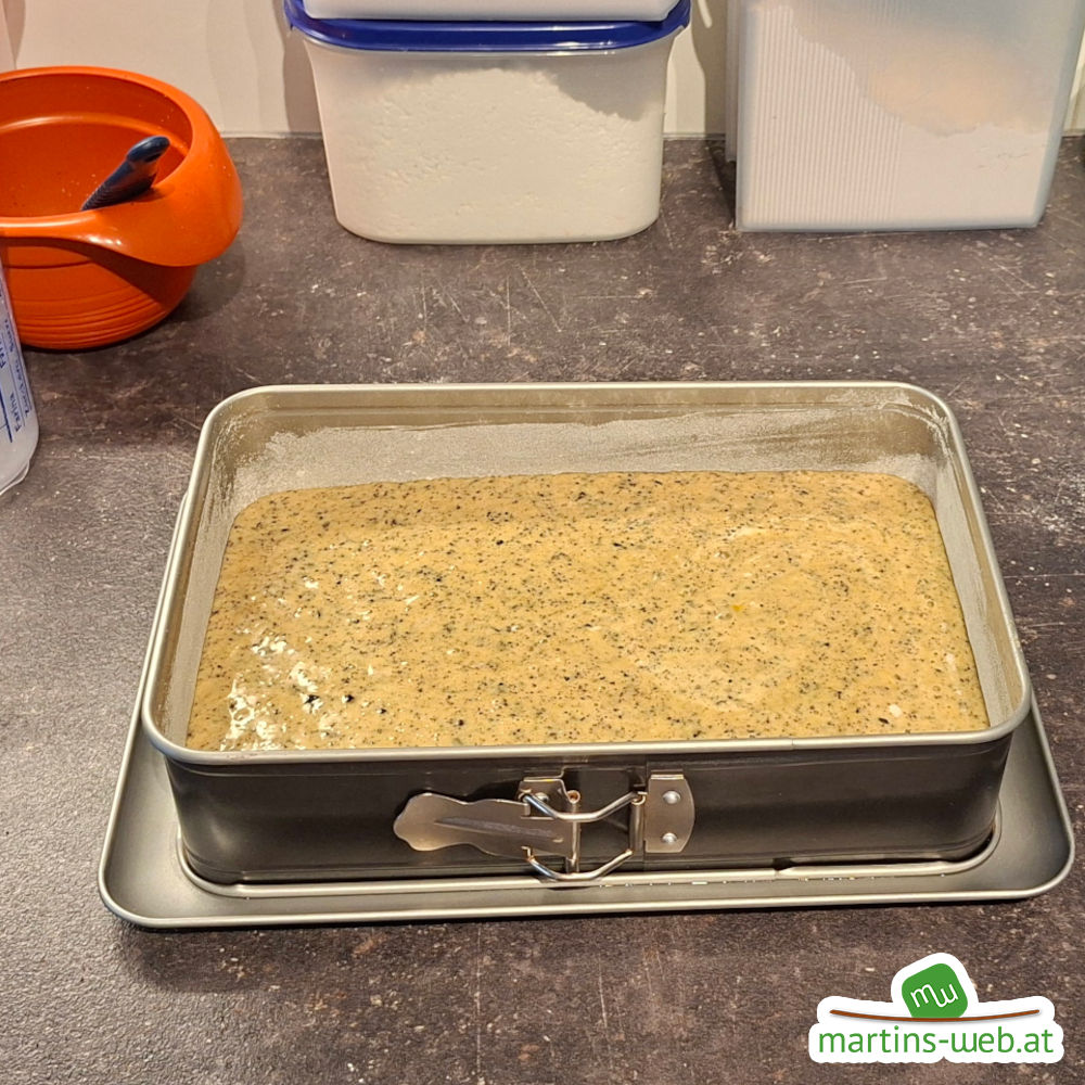 Mandel-Schoko-Kuchen vor dem Backen