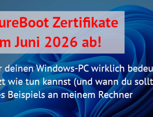SecureBoot Zertifikate laufen ab – was ist zu tun?