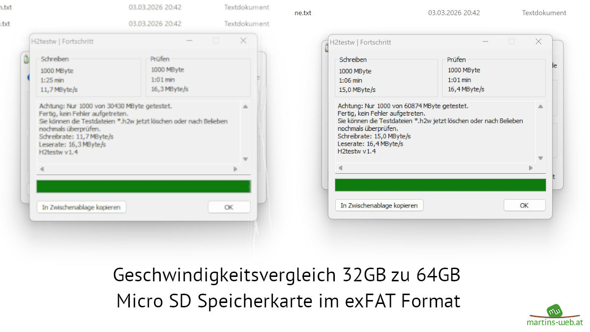 MicroSD Speicherkartenvergleich