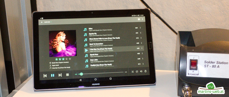 Das Huawei MediaPad M5 – Starker Klang statt Werkstatt-Radio Das Huawei MediaPad M5 – Starker Klang statt Werkstatt-Radio