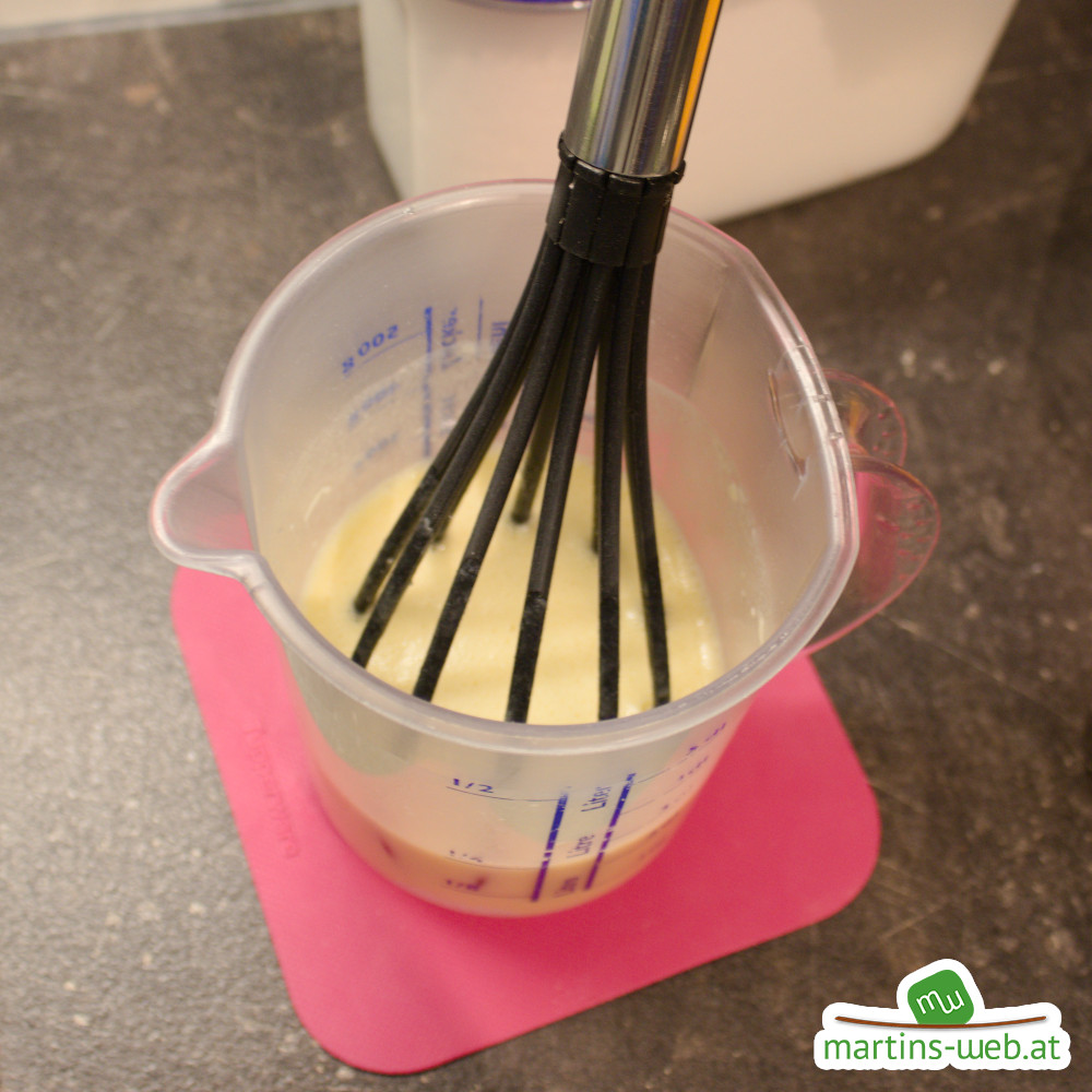 Zubereitung des Teiges